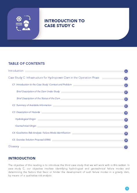 Case Study C: Hydropower Dam Risk Analysis and Management - Studocu