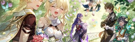 Download wallpaper Aether, Genshin Impact, Twenty, Light, Raiden Shogun ...