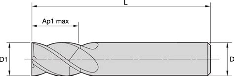 W411 4FL SE SS IN Solid End Milling - 6945917 - WIDIA