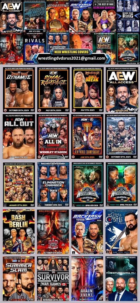 Wrestling Custom DVD and Blu Ray Covers | Wrestling DVDs R Us