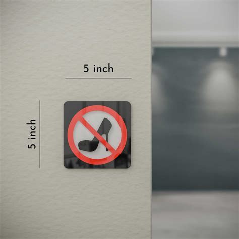No High Heels - Layered 3D Prohibition Sign | 5×5 inch – Housenama