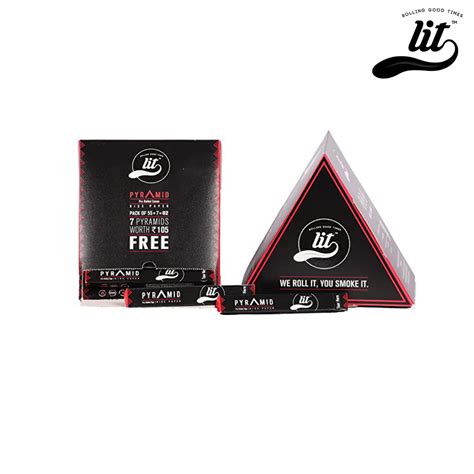 LIT Pyramid Unbleached White Pre-Rolled Cones | HighJack India