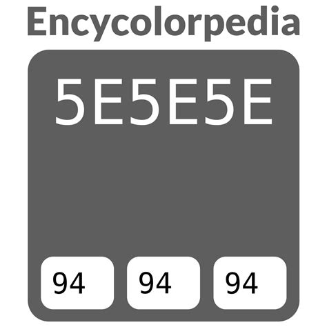 #5e5e5e Código Hex de Combinaciones de colores, Paletas y Pinturas