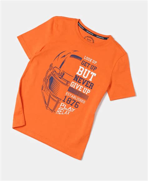 Buy Boy's Super Combed Cotton Graphic Printed Half Sleeve T-Shirt ...