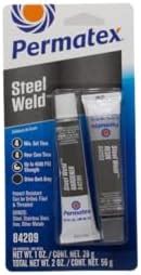 Permatex 84209 PermaPoxy 4 Minute Multi-Metal Epoxy, Two 1 oz. Tubes ...