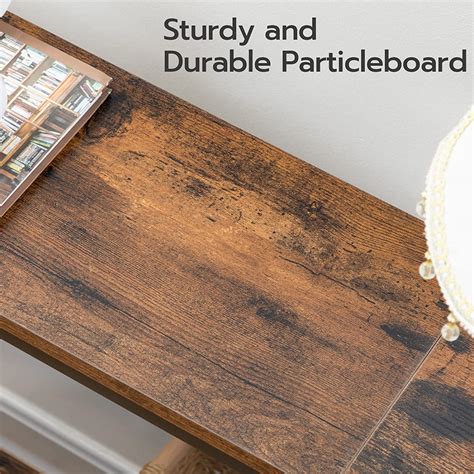 Buy HOOBRO Console Table 47.2” Narrow Entryway Table Behind Couch Table ...