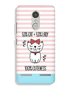 Be Haraami Cute cat Slim Fit Hard Case Cover for Lenovo K6 Power ...