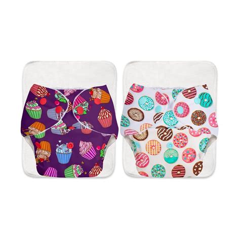 SuperBottoms BASIC - Assorted Pack of 4 (2 Shell + 2 Insert) Cloth ...