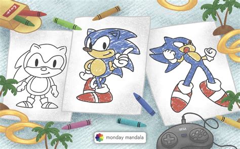 Free Coloring Pages of Sonic The Hedgehog: Unleash Your Inner Artist