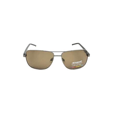 Buy Polaroid Brown Polarized Lens Rectangular Sunglass Full-Rim Dark ...