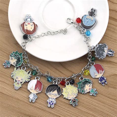 bnha mha My Hero Academia fashion novelty charm bracelet, anime manga ...