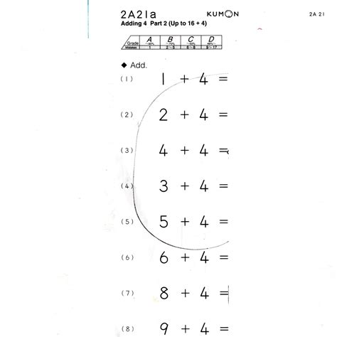 Printable Kumon Worksheets For Kindergarten