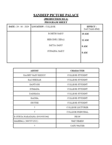 24-06-2024 - i need this spm - SANDEEP PICTURE PALACE (PRODUCTION NO-1 ...
