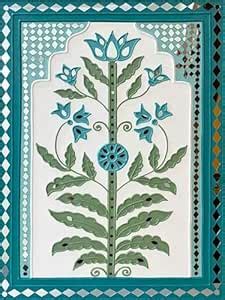 Peepul Tree Desert Oasis Handmade Mud Art Wall Hanging : Amazon.in ...