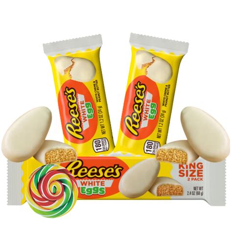 Reese's White Chocolate Peanut Butter Eggs, Easter Variety Pack, King ...