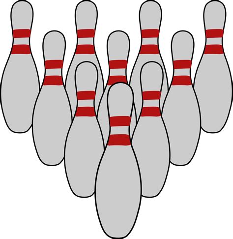 Clipart - Bowling Tenpins