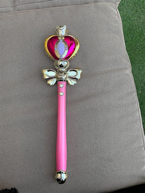 Anime Cosplay Sailor Moon Tsukino Wand Henshin Rod Glow Stick Spiral Heart Musical Magic Wand ...