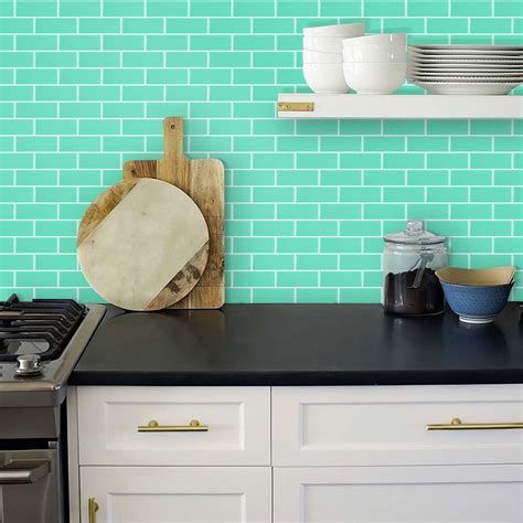 Buy STICKGOO 10-Sheet Peel and Stick Subway Tile Backsplash, 13x 12 ...