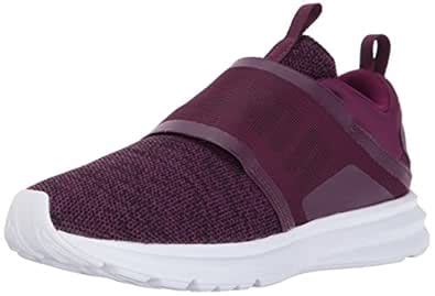 Buy PUMA Women's Enzo Strap Knit Wn, Dark Purple-Puma Black, 9 M US at ...