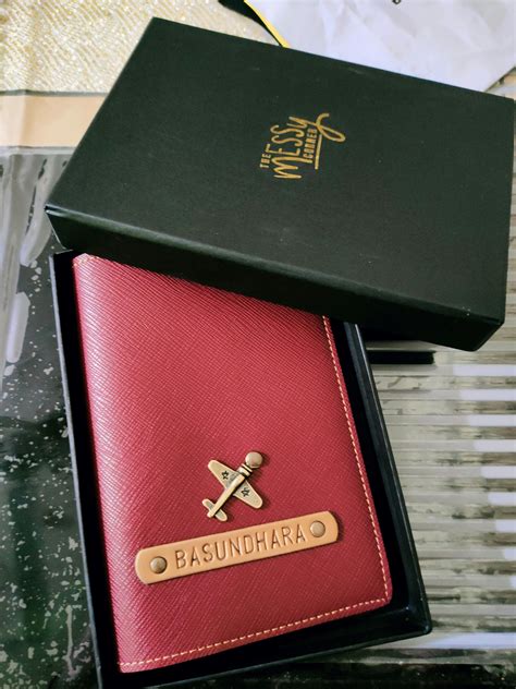 Buy Wine Passport Case with Name - The Messy Corner - IN
