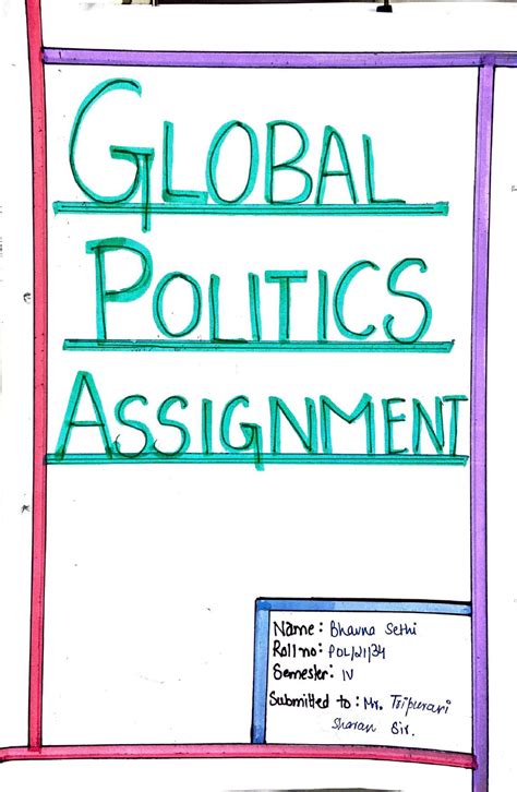 assignment global politics - Global Politics - Studocu