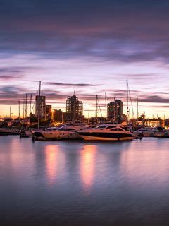 Download wallpaper 240x320 boat, pier, port, sunset, sea old mobile ...