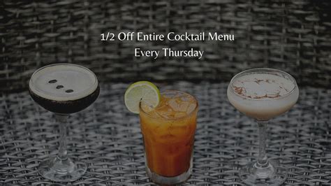 ? Thirsty Thursdays 1/2 off Entire Cocktail Menu at Charlies Place ...