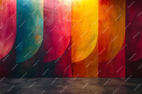 Premium Photo | Bright and Colorful Abstract Art Paintings in an Art ...