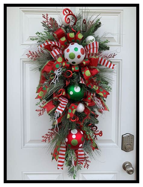 Elegant Christmas Door Swags | Festive Wreaths for Holiday Decorations