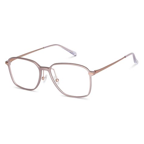 Buy Matte Pink Golden Transparent Full Rim Square John Jacobs Craft ...