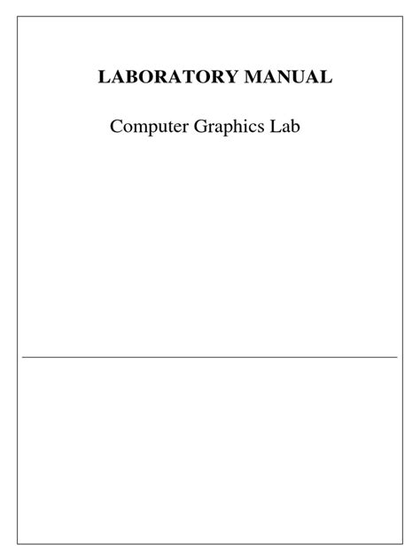 Image result for Computer Graphics Lab Manual