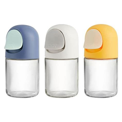 Buy 0.5g Metering Salt Shaker, 3 Pcs Glass Metered Salt Dispenser, Push ...