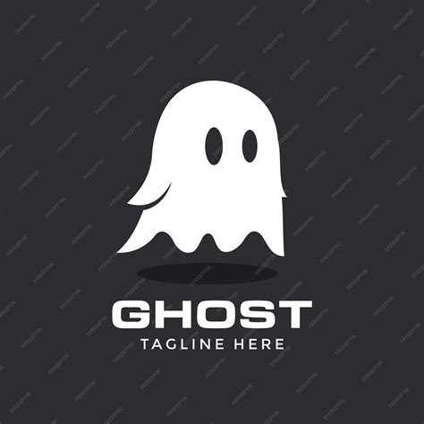 Premium Vector | Simple and elegant ghost logo concept
