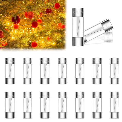 Snapklik.com : Tnisesm 20 Pcs Christmas Light Fuses 5A 3.6x10mm 125V ...