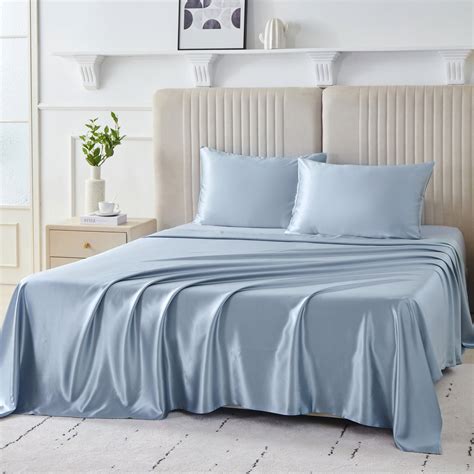 22 Momme Mulberry Silk Sheet Set | Temperature Regulating Bedding ...
