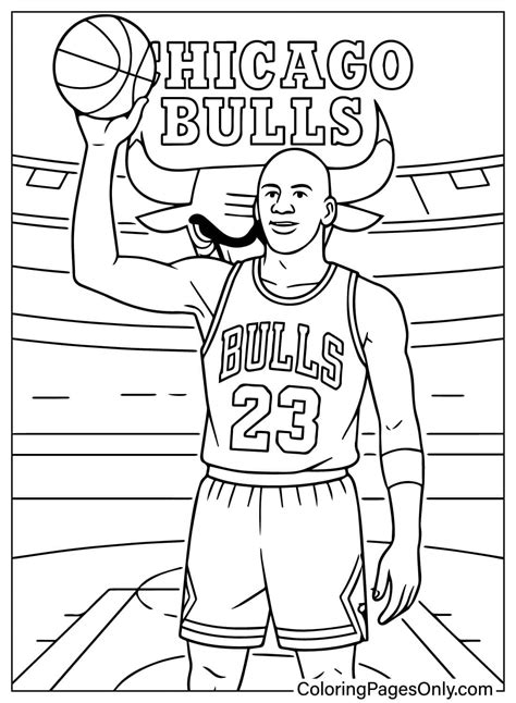 Michael Jordan Coloring Page Free