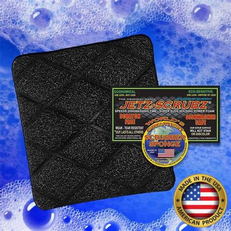 Jetz Scrubz Jetz-Scrubz TRIO Black Kitchen Scrubber Sponges, Set India ...