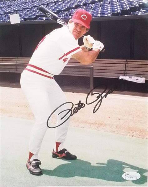 Lot - Pete Rose, Autographed Baseball Photograph
