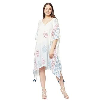 Buy Elexuras Aztec Print Shirt Style Dress with Cotton Fabric Knee ...