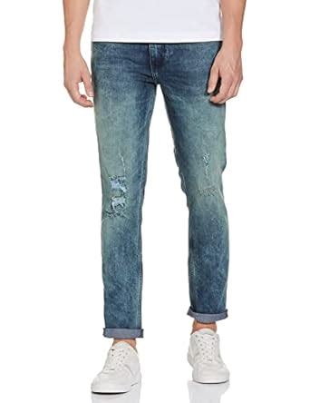 Buy The Indian Garage Co Men Regular Fit Solid Mid-Rise Stretchable ...
