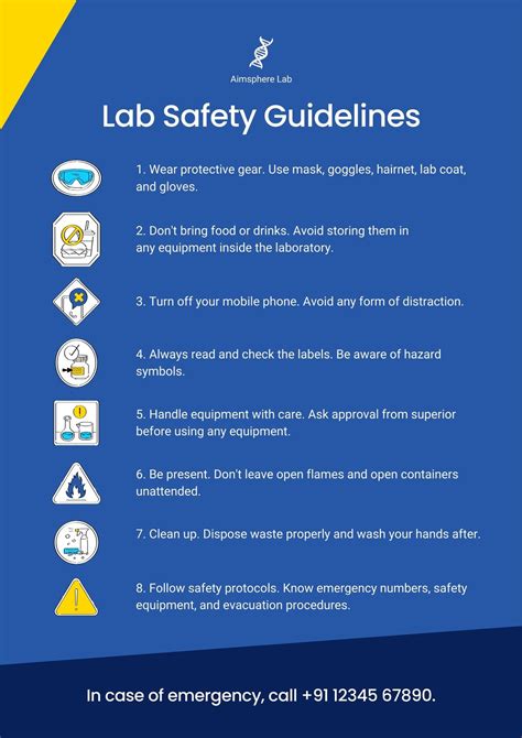 Lab Safety Rules Poster Ideas Free Printable Lab Safety Poster