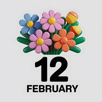 12 february calender icon | Premium AI-generated PSD