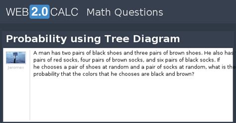View question - Probability using Tree Diagram