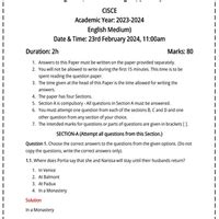 Class 10 ICSE English Literature Past Year Paper with Solutions - 2024