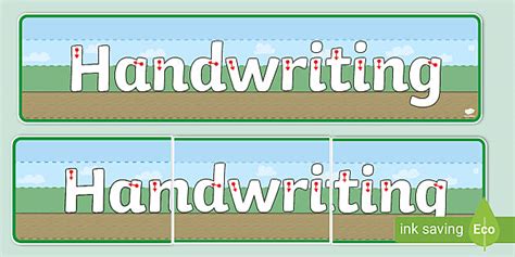 Handwriting Display Banner (teacher made) - Twinkl