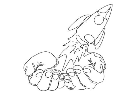 Continuous one line drawing of heart balloons with inscription love you ...