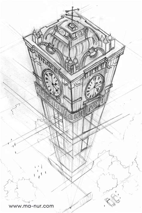 Three-Point Perspective Drawing 的图像结果