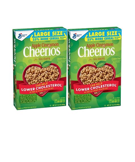 Buy Whole Grain Oat Food, Cheerios Apple Cinnamon Gluten Free Cereal ...