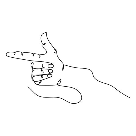 Hand finger pointing line drawing Images - Free Download on Freepik