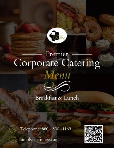 Simply Chef Renée’s Corporate Catering Menu for Breakfast and Lunch